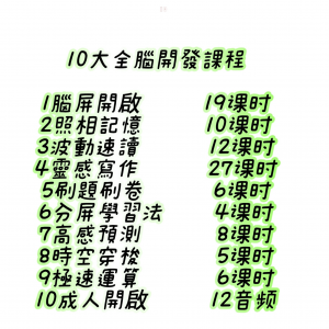 十大全脑开发课程照相记忆脑屏开启十大右脑开发课程试学试听-虚拟货源仓