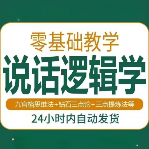 说话技巧口才训练思维逻辑学习课程如何让说话更有逻辑教程视频-虚拟货源仓