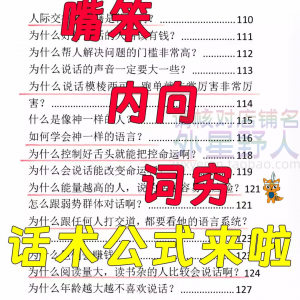 话术技巧人性口才大师职场人际沟通视频即兴演讲说话表达万能公式-虚拟货源仓