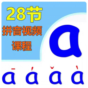 小学汉语拼音视频教学习拼读训练声母韵母教程儿童基础启蒙师资料-虚拟货源仓