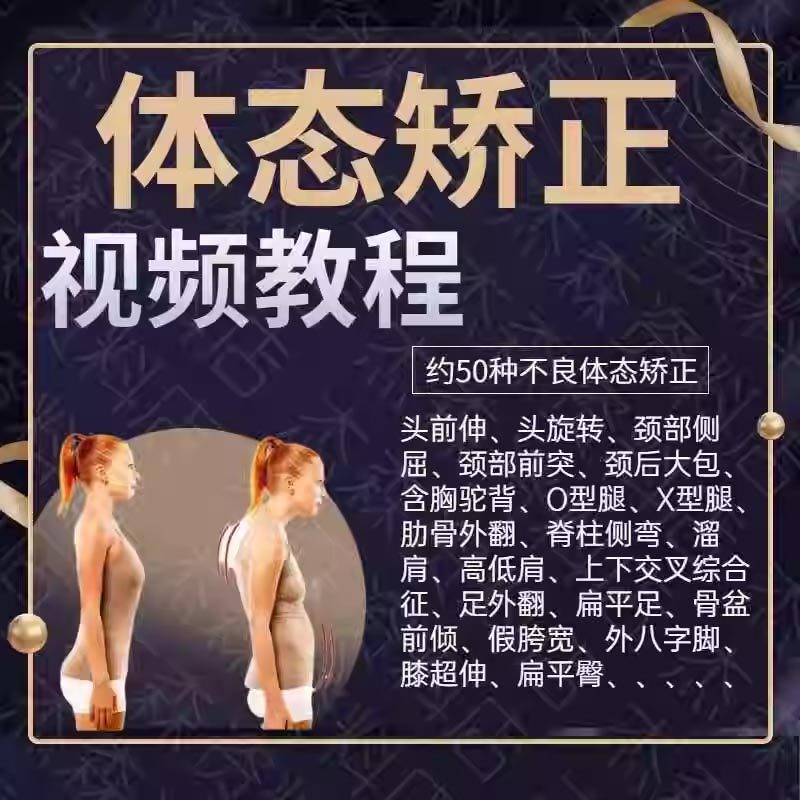 体态矫正运动评估视频教学课程健身身材管理纠正锻炼恢复教程-虚拟货源仓