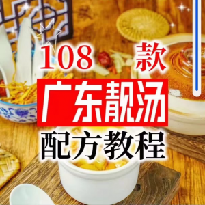 【拍下即送】108种广东靓汤视频教程100+广府靓汤商用技术实体店-虚拟货源仓