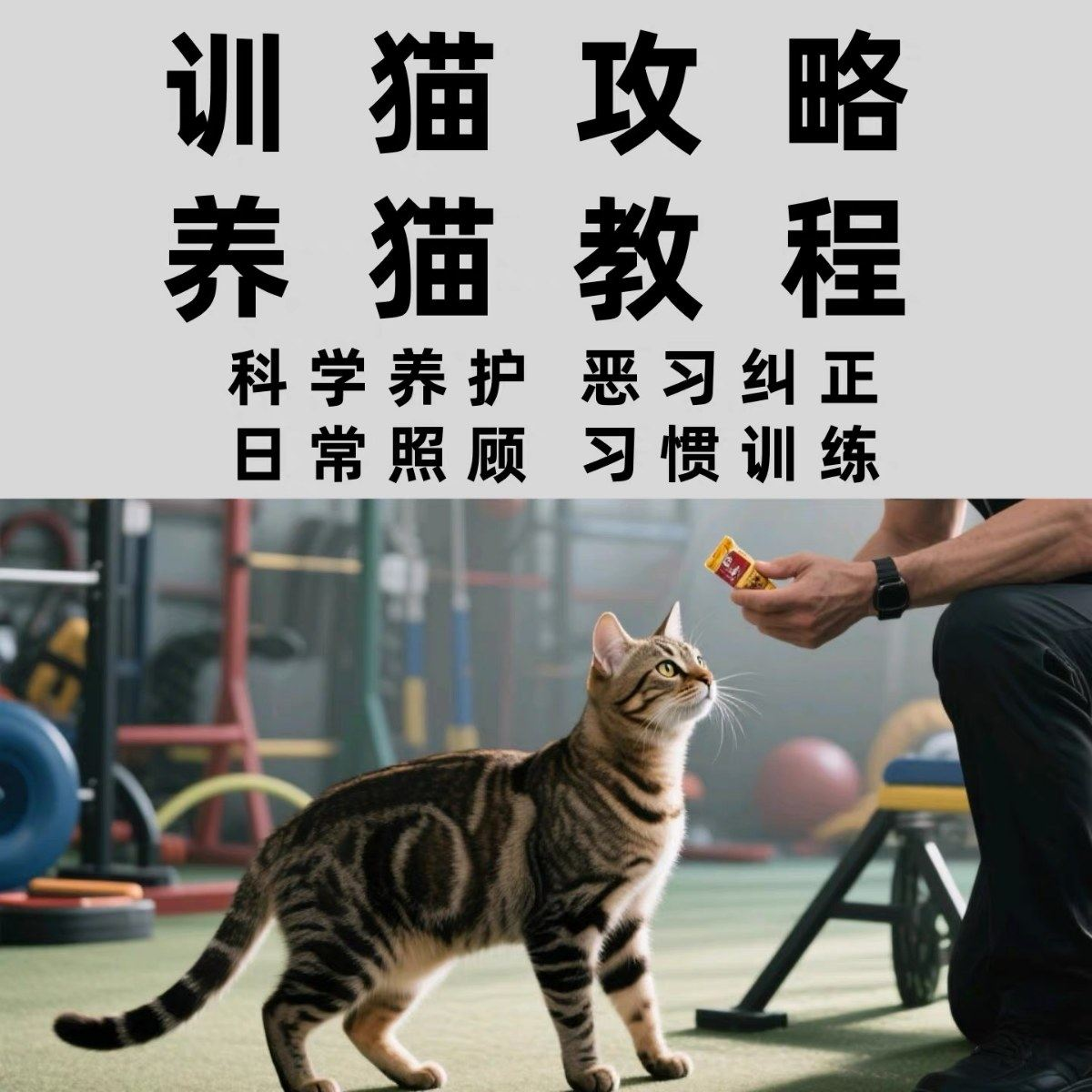 训猫入门培训教学视频课程驯猫教程家庭养猫指南攻略大全注意事项-虚拟货源仓