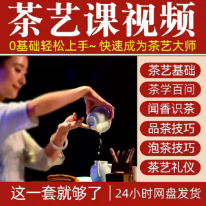 自学泡茶师品茶茶艺茶道视频教程零基础新手入门全套培训教学课程-虚拟货源仓
