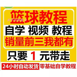 篮球视频教程大全教学训练教学课程基础打篮球技巧街球零基础入门-虚拟货源仓
