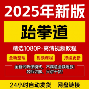 2025跆拳道视频教学课程零基础学习入门竞技跆拳道培训技术教程-虚拟货源仓