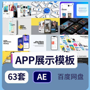 手机app展示动画ae模板UI作品集动效功能介绍动画视频素材制作-虚拟货源仓