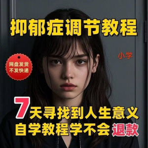 【抑郁症调节】2025视频教程新手自学零基础精通教学课程高考-虚拟货源仓