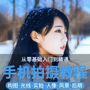 手机摄影教程snapseed人像后期修图拍摄拍照课程从入门到精通-虚拟货源仓