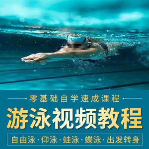 游泳教程零基础新手自学蛙泳蝶泳仰泳自由泳技巧视频教学培训…-虚拟货源仓