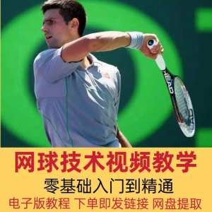 网球技术教程视频基本动作分解教学零基础入门自学到精通电子版课-虚拟货源仓