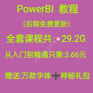 Power bi教程商业数据分析可视化图表建模视频零基础powerbi课程-虚拟货源仓