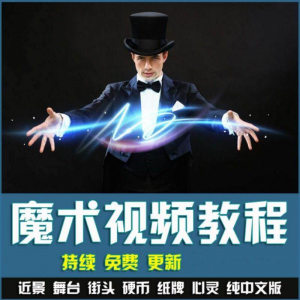 魔术视频教学合集 魔术 硬币舞台泡妞魔术 魔术教程永久更新-虚拟货源仓