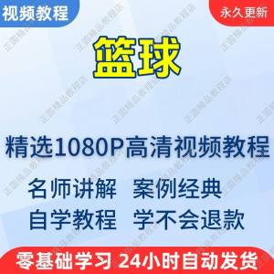 篮球打篮球学习高清视频教程新手自学零基础入门精通教学课程全集-虚拟货源仓