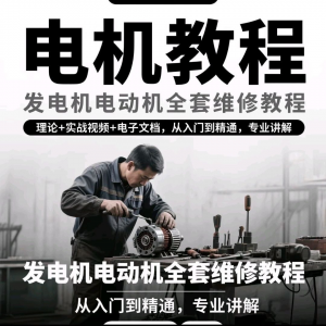 电机教程视频发电机电动机结构原理维修技术小学素材布线图教程-虚拟货源仓