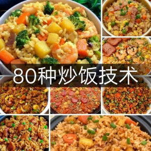 炒饭技术配方教程大全蛋炒饭的做法教学速食铁板烧摆地摊扬州商用-虚拟货源仓