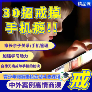 戒瘾网瘾视频教程全套管理技巧亲子关系学习动力在线课程-虚拟货源仓